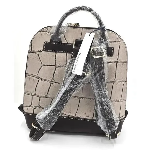 Dooney & Bourke Denison Zip Pod Croc-Embossed Backpack - Chic and Practical Plumeria Zip Pod Backpack – Dooney & Bourke main image 4